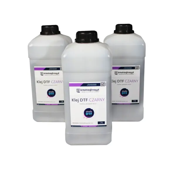 Klej poliuretanowy proszkowy DTF Super Elastic czarny (bloker)
