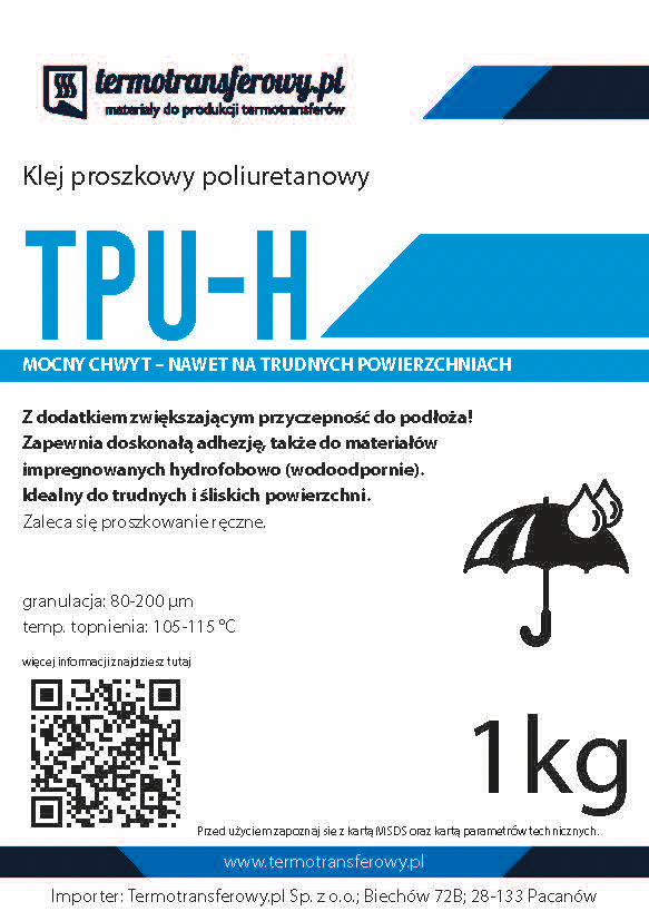 TPU-H Klej poliuretanowy – Do Podłoży Hydrofobowych